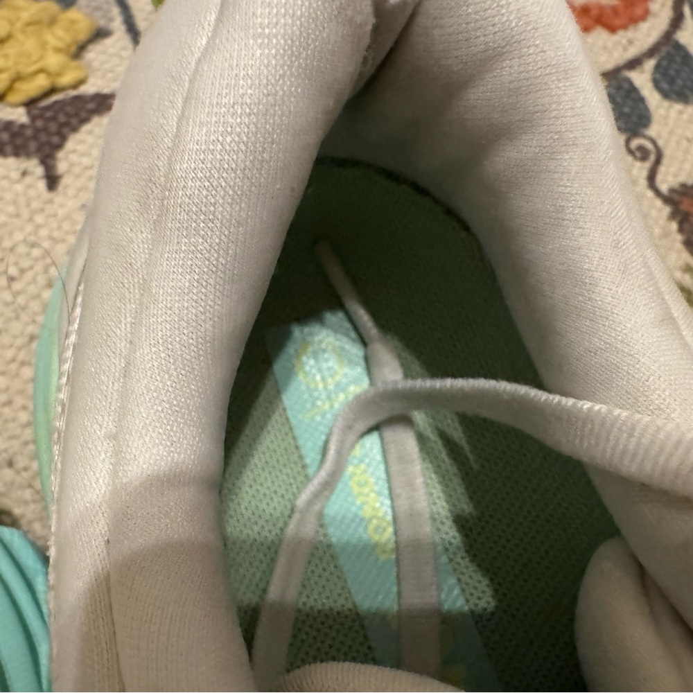 Hoka Women's White and Mint Athletic Shoes - Picture 10 of 11